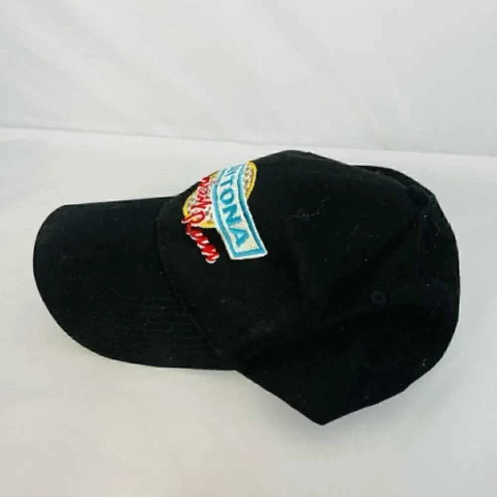 Daytona Turkey Run Baseball Cap Hat Black Hook & Loop Adjustable  Very good cond